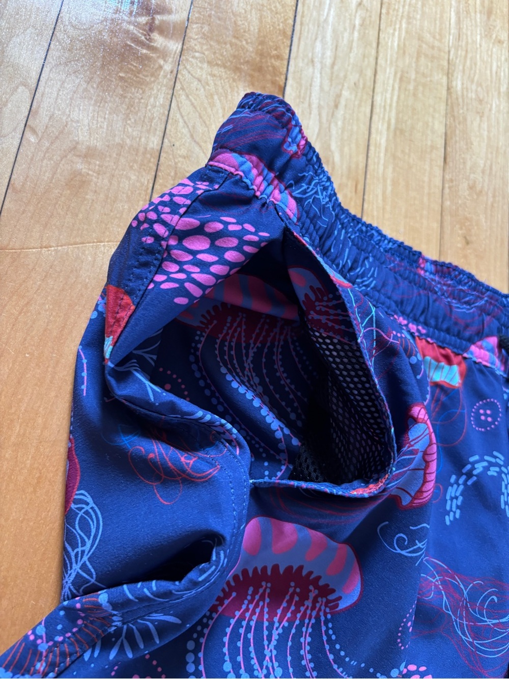 Jellyfish Men’s XL Bathing Suit | MeUndies Blue Purple Swim Trunks Beach Shorts - Picture 7 of 15
